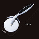 Pizza Cutter Stainless Steel Pizza Knife Cake Bread Pies Round Knife Pastry Pasta Dough Kitchen Spatula Baking DIY Tools
