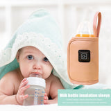 USB Baby Bottle Sleeves Universal Baby Feeding Milk Bottle Warmer Portable Kids Bottle Thermal Bag Kids Gifts for Outdoor Travel