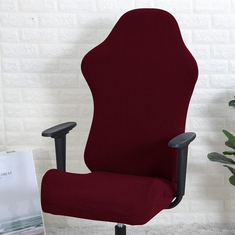 Waterpoorf Computer Chair Gaming Chair Slipcovers Spandex Stretch  Office Game Reclining Racing Ruffled Gamer Chair Protector