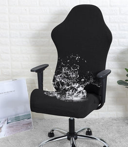 Waterpoorf Computer Chair Gaming Chair Slipcovers Spandex Stretch  Office Game Reclining Racing Ruffled Gamer Chair Protector