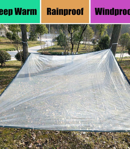 0.12mm Transparent Plastic PE Film Tarpaulin Garden Succulents Plants Keep Warm Cover Patio Pergola Furniture Rainproof Rain Fly