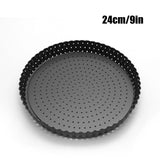 Perforated Pizza Baking Pan Bakeware Kitchen Mesh Tray Carbon Steel Non-stick Pizza Fruit Pie Cake Mould Baking Pan 5/8/9inch